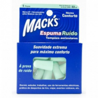 MACKS TAMPES ESPUMA RUIDO 5 PARES